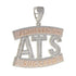 Two-tone Addicted to Success "ATS" Baguette Pendant Chain