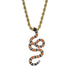 Snake 14k Gold Pendant Necklace