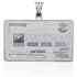 Icy Custom Credit Card Name Pendant Chain