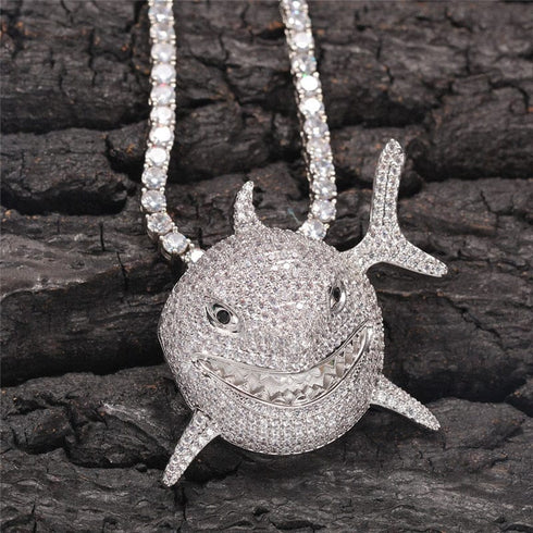 Shark 6IX9INE Bling Pendant Necklace
