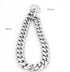 Silver Titanium Cuban Link Dog Collar
