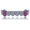 Two-tone Purple Fully Iced Grillz