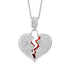 VVS Jewelry Broken Heart Pendant
