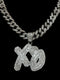 VVS Jewelry XO Cuban Chain Pendant Necklace