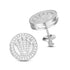 VVS Moissanite Crown S925 Silver Stud Earrings