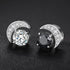 VVS Moissanite Moon S925 Silver Stud Earrings