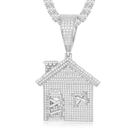 VVS Moissanite S925 Silver Trap House
