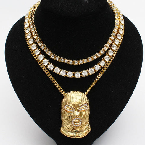 Ski Mask Pendant Tennis Bundle