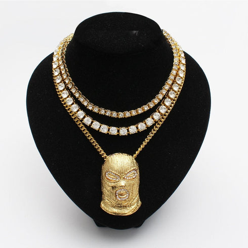 Ski Mask Pendant Tennis Bundle