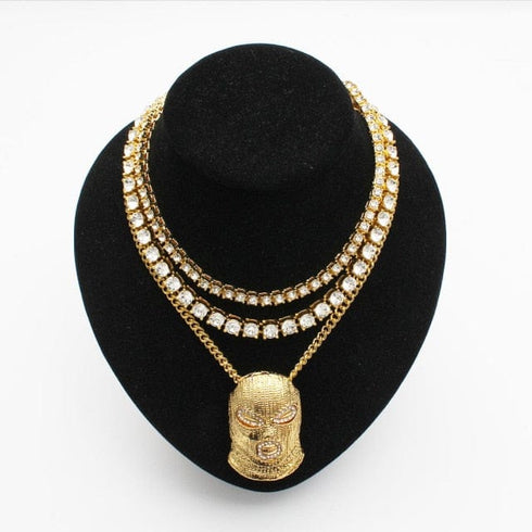 Ski Mask Pendant Tennis Bundle