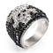 Skull & Bones Iced Out Ring