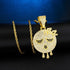 Sleepy Head Dripping Emoji Pendant + Chain