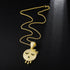 Sleepy Head Dripping Emoji Pendant + Chain