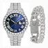 Fully Iced Bling Watch + Cuban Bracelet Bundle