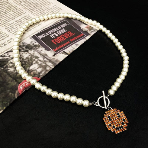 Smiley Pearl Chain