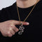 Snake 14k Gold Pendant Necklace
