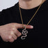 Snake 14k Gold Pendant Necklace