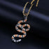Snake 14k Gold Pendant Necklace