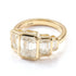 10K Gold Emerald Cut 2CT Moissanite Engagement Ring