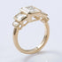 10K Gold Emerald Cut 2CT Moissanite Engagement Ring
