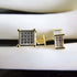 Square Bling Gold/Silver/Rosegold Stud Earrings