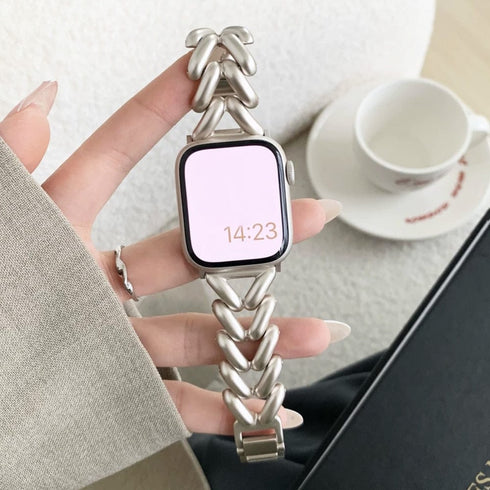 Stainless Steel Chunky Cuban Apple Watch Band