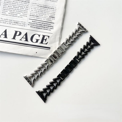 Stainless Steel Chunky Cuban Apple Watch Band