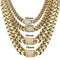 Stainless Steel Gold Miami Cuban Chain - Big & Heavy