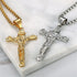Stainless Steel Crucifix Pendant Chain - BOGO