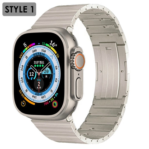 Titanium Stainless Steel Classic Apple Watch Band