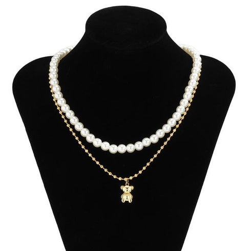 Double Layered Pearl Necklace