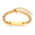 Custom Baby Engraved Name Bracelet with Birthstone