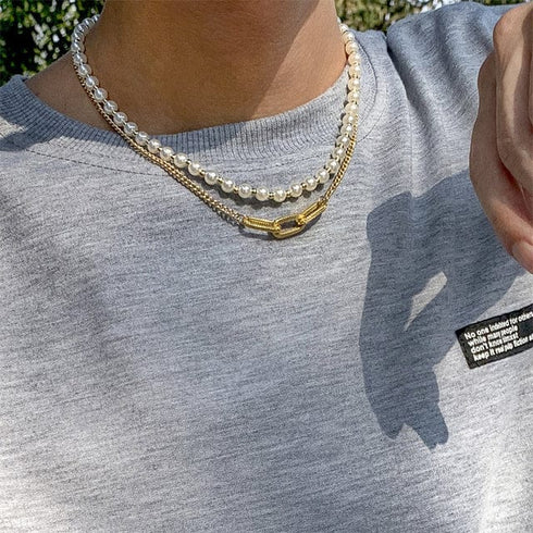 Double Layered Pearl Necklace