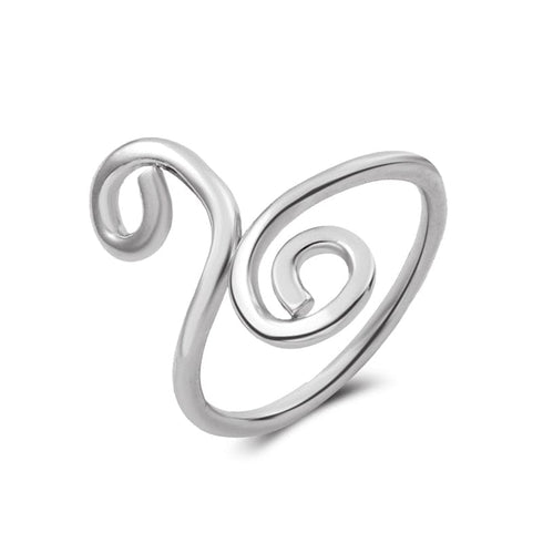 Spiral Retro Adjustable Toe Ring