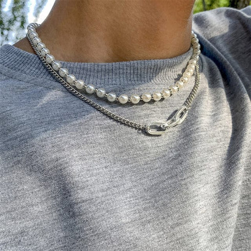 Double Layered Pearl Necklace