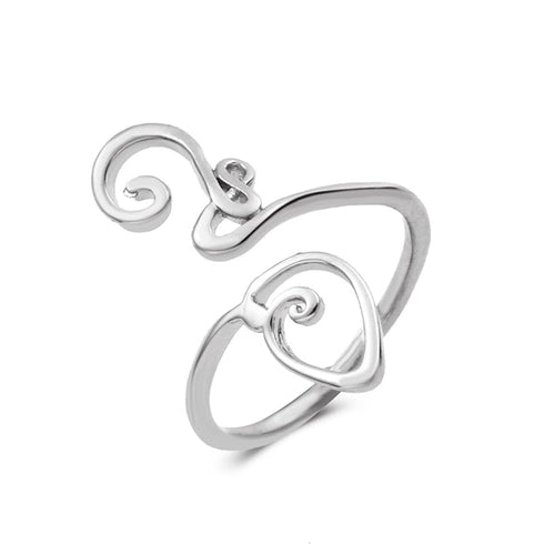 Spiral Retro Adjustable Toe Ring