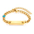 Custom Baby Engraved Name Bracelet with Birthstone
