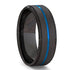 8MM Tungsten Carbide Ring Matte Finish Beveled Polished Edge Comfort Fit