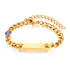 Custom Baby Engraved Name Bracelet with Birthstone