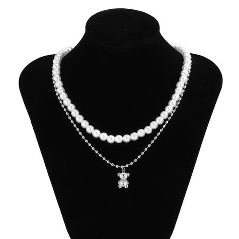 Double Layered Pearl Necklace