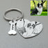 Custom Name and Photo Keychain Pet Jewelry