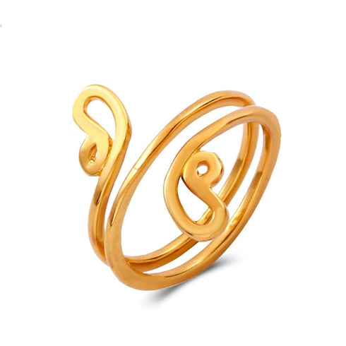 Spiral Retro Adjustable Toe Ring