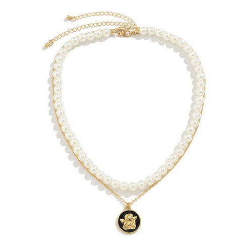 Double Layered Pearl Necklace
