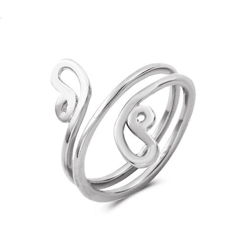 Spiral Retro Adjustable Toe Ring