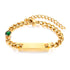 Custom Baby Engraved Name Bracelet with Birthstone