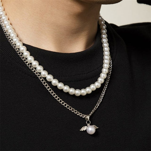 Double Layered Pearl Necklace