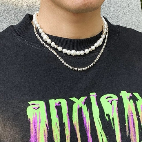 Double Layered Pearl Necklace