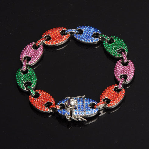 Swag Rainbow Coffee Bean Pig Nose Chain + FREE Bracelet