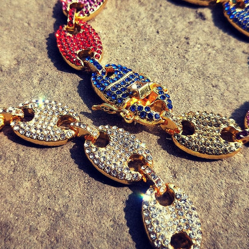 Swag Rainbow Coffee Bean Pig Nose Chain + FREE Bracelet