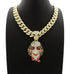 Tekashi 69 Gold Jigsaw Cuban Pendant Chain